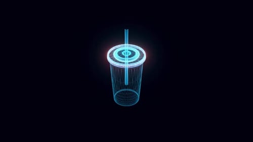 Soda Cup Hologram 4k