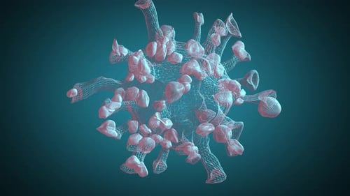 3D-Viruszellen-Hintergrund