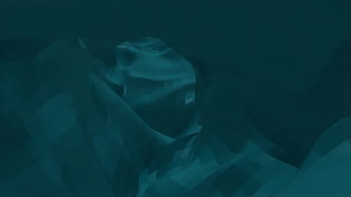 Túnel 3D abstracto con formas giratorias