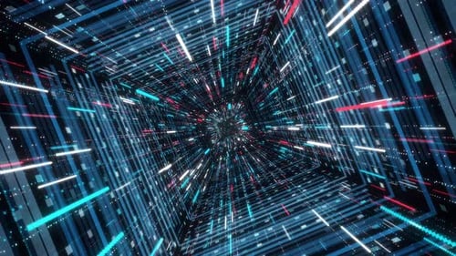 Sautez dans l'hyperespace, mouvement graphique 3D