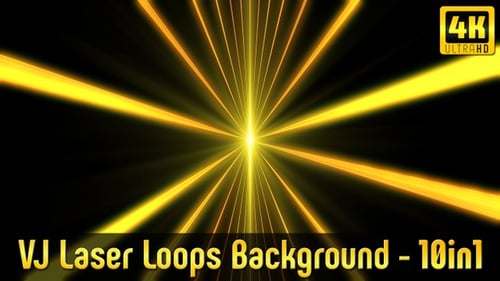 Dynamic Abstract Golden Geometric Lines Background Loop