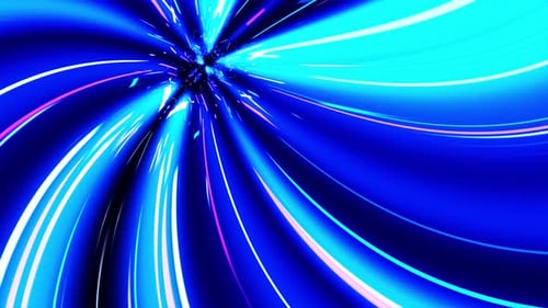 Futuristic Blue and Pink Neon Light Speed Tunnel Background