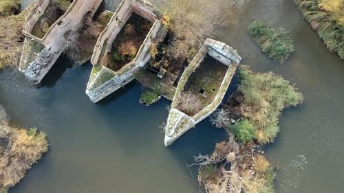 Old and abandoned water mill