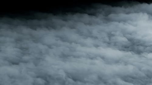 Abstract Grey Smoke and Fog on Black Background