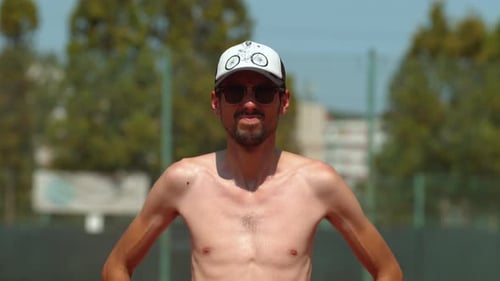 Man hit by a water balloon in the face, Ultra Slow Motion