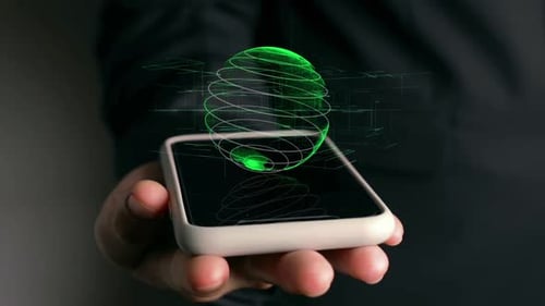 Holographic Globe Displays on Smartphone