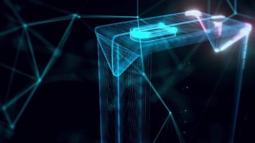 Juice Carton Hologram Close Up Hd