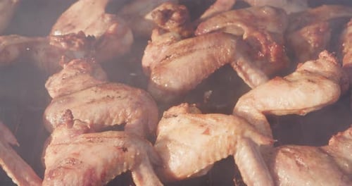 BBQ Hühnchen Kochen auf Barbecue