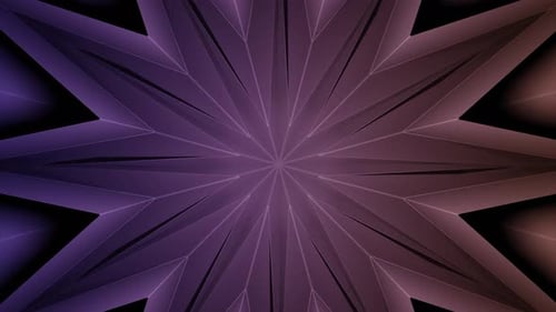 Animation with Star Pattern Appearing in Center