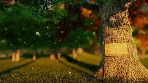 Panneau en bois avec pissenlits