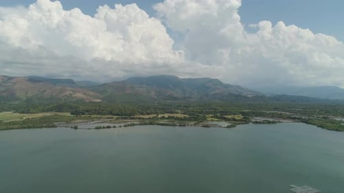 Tropical Landscape Mountains Lake