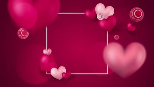 4K UHD Valentine's Day animation loop