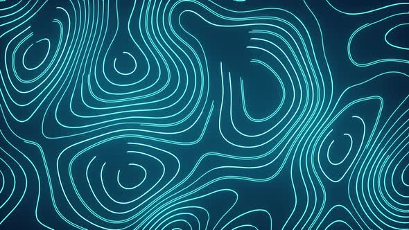 Animated Abstract Glowing Topographic Map Lines Background, Backgrounds ...