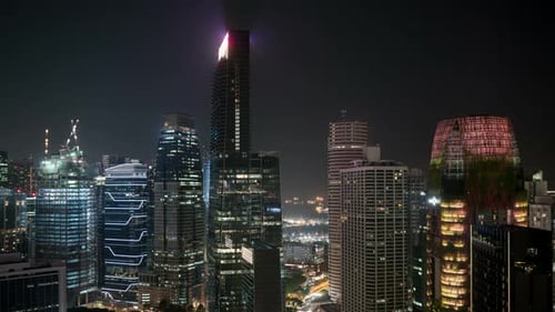 Building Lights In City