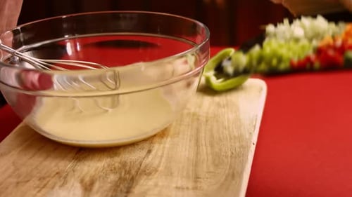 Preparing Colorful Vegetables in Kitchen for Cooking