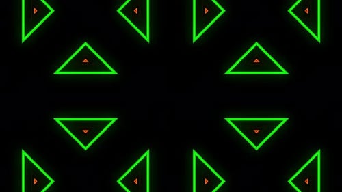 Multicolor Triangle Light Blinking 4K