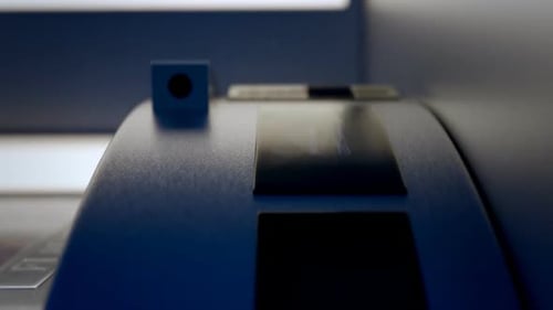 The ATM is used by bank customers to withdraw money and check account ballance.