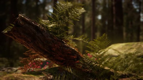 Soleil matinal dans les séquoias de Mariposa Grove
