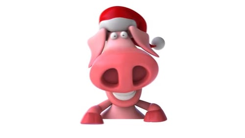 Santa pig