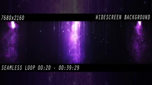 Purple Glamour Dust Falling Widescreen-Hintergrundpartikelprojektion