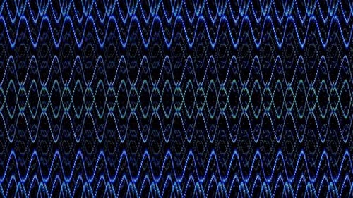 Abstract Blue Cyan Wavy Lines Digital Background Animation