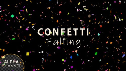 Mehrfarbiges Konfetti Falling