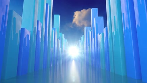 Gebäude, abstrakte Hintergrundgrafik, Grafik, Wissenschaft, Technologie, Tapete