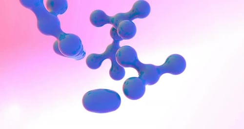 Fluid Abstract Shapes Morphing on Gradient Background