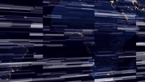 Animierter Nachrichtenhintergrund mit blauen Farbstreifen