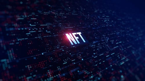 NFT Digitaler Hintergrund