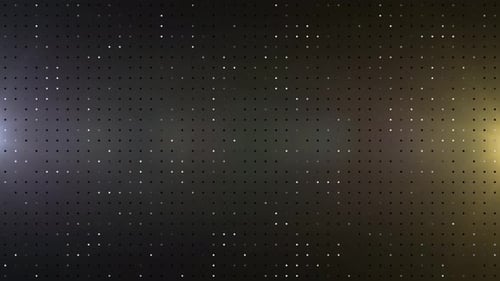 Abstract Animated Glowing Grid of Digital Dots Loop