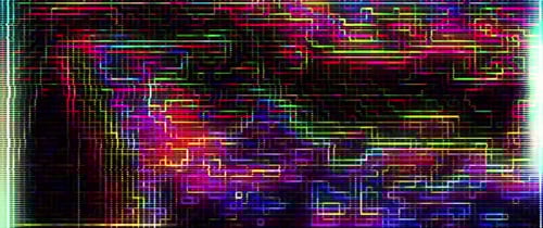 Digital Glitch Noise Data Corruption Overlay