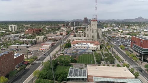 Aerial view of the Civic Space Park