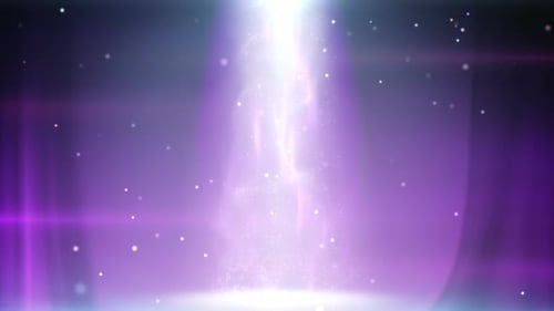 Sparkling Light Beam Stage Background Reveal