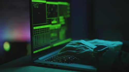 Detalhe do desenvolvimento de tecnologias de programação e codificação