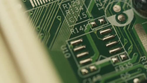 Microchip Closeup Computer Processor Motherboard