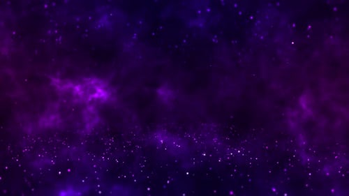 Animated Purple Cosmic Nebula Particle Background