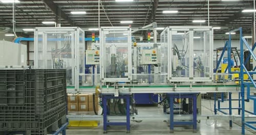 Automated Production Line in a Manufacturing Plant
