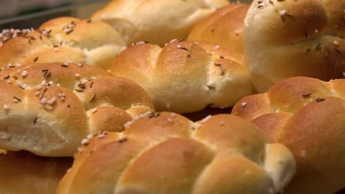 Freshly Baked Bread Rolls with Spices
