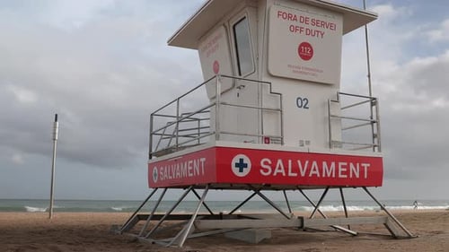 Lifeguard Tower on Barcelona Beach