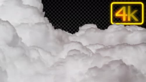 Realistic Moving Clouds Alpha Channel Overlay