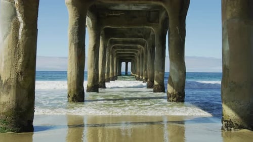 Under the Manhattan Beach Pier