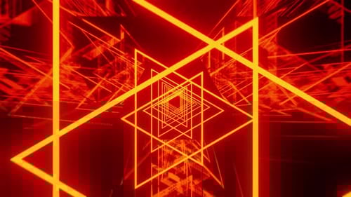 Fire Laser Show Background Motion Triangles Vj Loop 4K