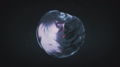 Abstract Fluid Sphere Morphing Reveal Animation