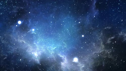 Animated Cosmic Nebula Background with Twinkling Stars