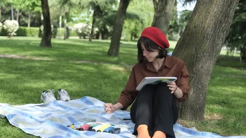 Painting On The Grass