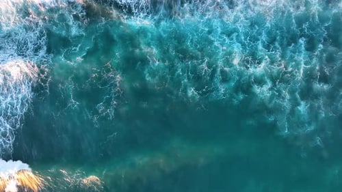 Background Textured Sea Storm aerial view 4 K