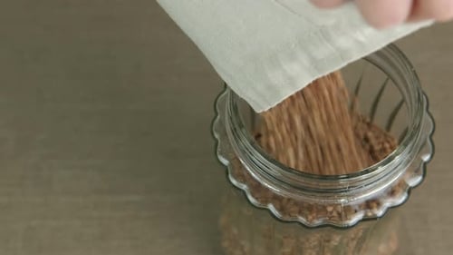 Cereales ecológicos en tarro