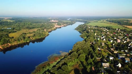 Western Dvina River And Summer Cottages 10