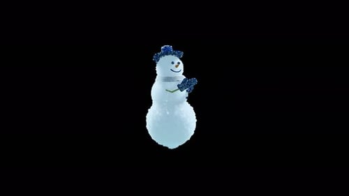 Snowman Dancing 4K